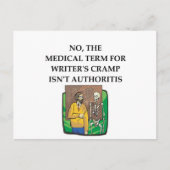 Schreibkrampf Postkarte (Vorderseite)