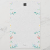 Schreibkunst Briefpapier (Rückseite)