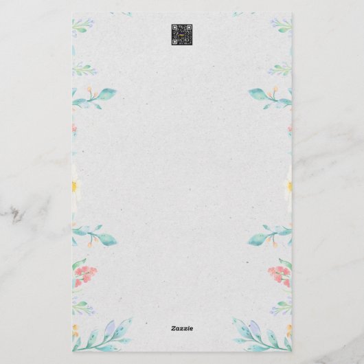 Schreibkunst Briefpapier (Rückseite)