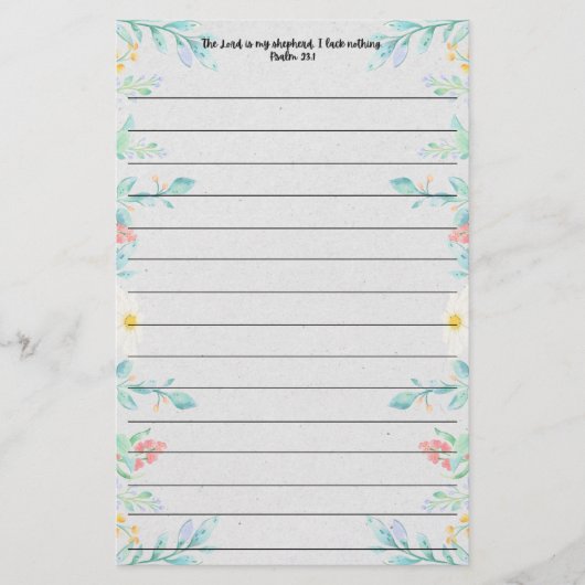 Schreibkunst Briefpapier (Vorderseite)