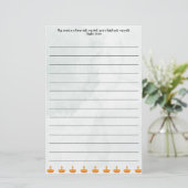 Schreibkunst Briefpapier (Stehend Vorderseite)