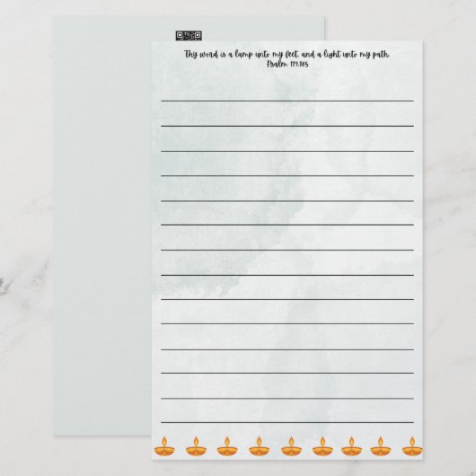 Schreibkunst Briefpapier (Vorne/Hinten)