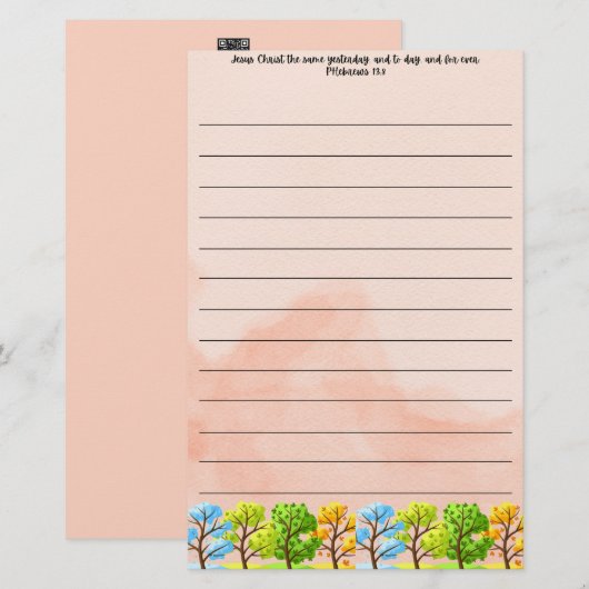 Schreibkunst Briefpapier (Vorne/Hinten)