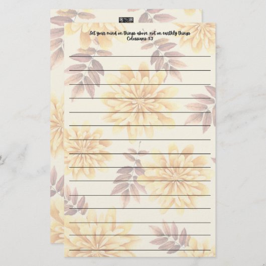 Schreibkunst Briefpapier (Vorne/Hinten)