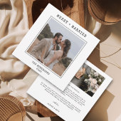 Schreibmaschine 2 Foto Frohe Verheiratete Hochzeit Dankeskarte