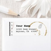 Schreibmaschine Art Coffestain Custom Labels (Insitu)