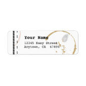 Schreibmaschine Art Coffestain Custom Labels (Vorne)