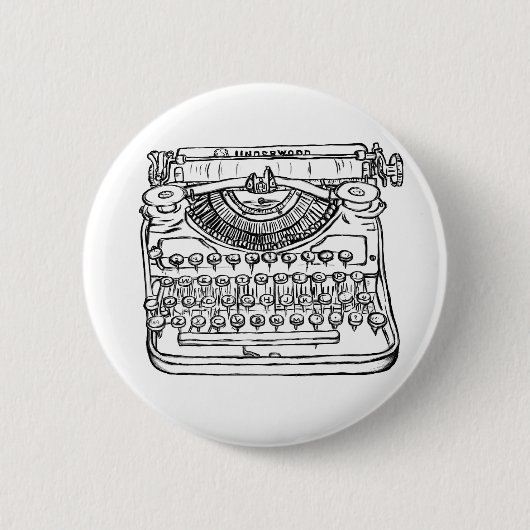 Schreibmaschine Button (Vorderseite)