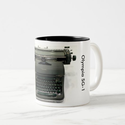 Schreibmaschine der Olympia SG-1 Zweifarbige Tasse (VorderseiteRechts)