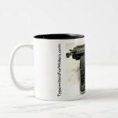 Schreibmaschine der Olympia SG-1 Zweifarbige Tasse (Links)