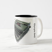 Schreibmaschine der Olympia SM3 Zweifarbige Tasse (VorderseiteRechts)