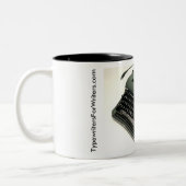 Schreibmaschine der Olympia SM3 Zweifarbige Tasse (Links)