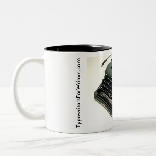 Schreibmaschine der Olympia SM3 Zweifarbige Tasse (Links)