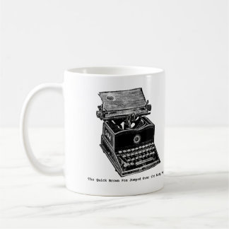 Schreibmaschine, Der schnelle braune Fuchs... Kaffeetasse