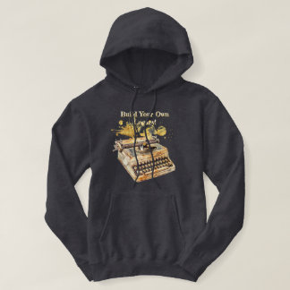 Schreibmaschine des Autors "Bauen Sie Ihr eigenes Hoodie