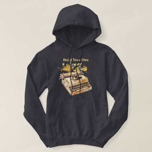 Schreibmaschine des Autors "Bauen Sie Ihr eigenes  Hoodie (Design vorne)