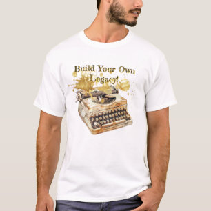 Schreibmaschine des Autors "Bauen Sie Ihr eigenes T-Shirt