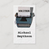 Schreibmaschine des Autors Retro-Schreibmaschine a Visitenkarte (Vorderseite)
