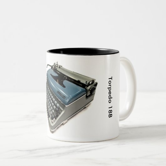 Schreibmaschine des Torpedos 18B Zweifarbige Tasse (VorderseiteRechts)