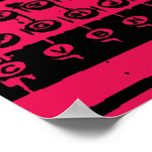 Schreibmaschine - dunkel poster (Ecke)