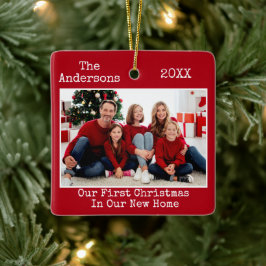 Schreibmaschine Erste Weihnachtsfeier Neues Zuhaus Keramikornament