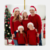 Schreibmaschine Erste Weihnachtsfeier Neues Zuhaus Keramikornament (Rückseite)