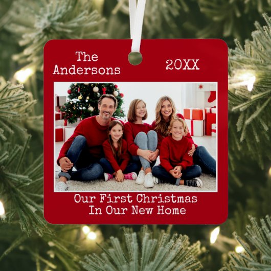 Schreibmaschine Erste Weihnachtsfeier Neues Zuhaus Ornament Aus Metall (InSitu)