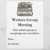 Schreibmaschine - Flyer (Vorne)