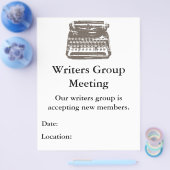 Schreibmaschine - Flyer (Einzeln)