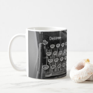 Schreibmaschine freiberuflicher Schriftsteller Vin Kaffeetasse