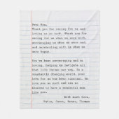 Schreibmaschine für personalisierte Liebe Fleecedecke (Vorderseite)