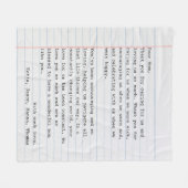 Schreibmaschine für personalisierte Liebe Fleecedecke (Vorderseite (Horizontal))