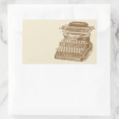 Schreibmaschine für Vintage Schreibmaschine Rechteckiger Aufkleber (Tasche)