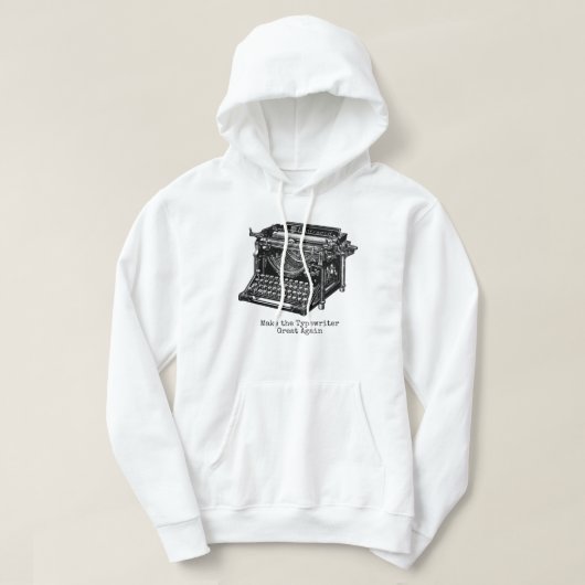Schreibmaschine Great Sweatshirt hoodie (Design vorne)
