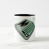 Schreibmaschine Hermess Rocket Zweifarbige Tasse (Mittel)