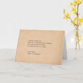 Schreibmaschine Jane Austen Reading Zitat Karte (Gelbe Blume)