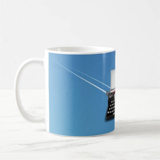Schreibmaschine Kaffeetasse (Links)