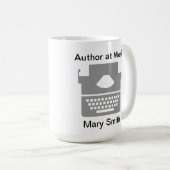 Schreibmaschine Kaffeetasse (VorderseiteRechts)