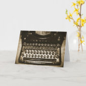 Schreibmaschine Karte (Gelbe Blume)