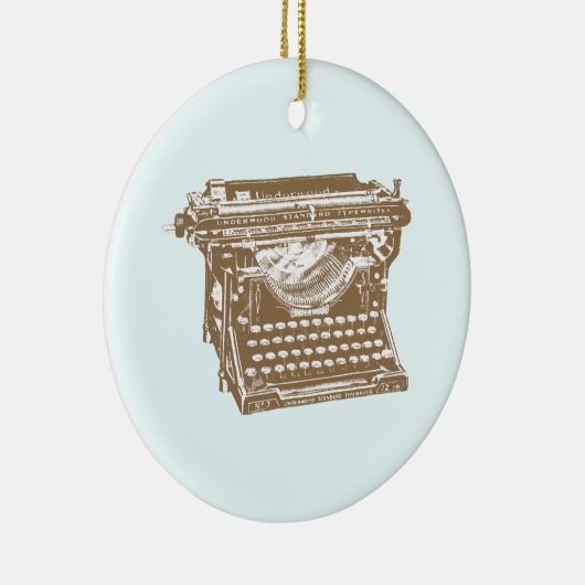 Schreibmaschine Keramik Ornament (Rechts)