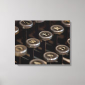 Schreibmaschine Leinwanddruck (Vorderseite)