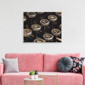 Schreibmaschine Leinwanddruck (Insitu (Wohnzimmer))