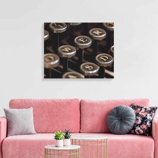 Schreibmaschine Leinwanddruck (Insitu (Wohnzimmer))
