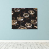 Schreibmaschine Leinwanddruck (Insitu (Holzboden))