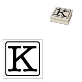 Schreibmaschine Letter K Rubber-Briefmarke Gummistempel (Stempel)