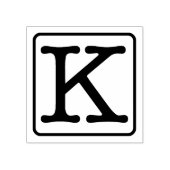 Schreibmaschine Letter K Rubber-Briefmarke Gummistempel (Prägung)