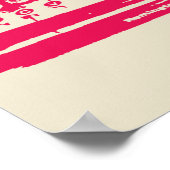 Schreibmaschine - Licht Poster (Ecke)