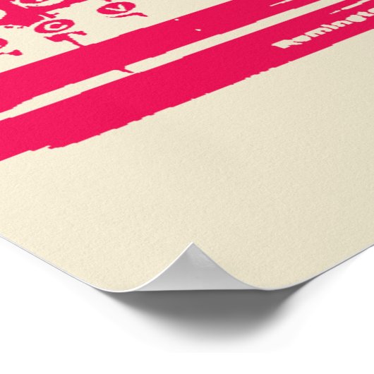 Schreibmaschine - Licht Poster (Ecke)