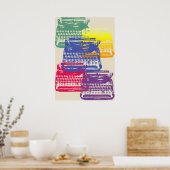 Schreibmaschine - Licht Poster (Küche)