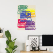 Schreibmaschine - Licht Poster (Heimbüro)